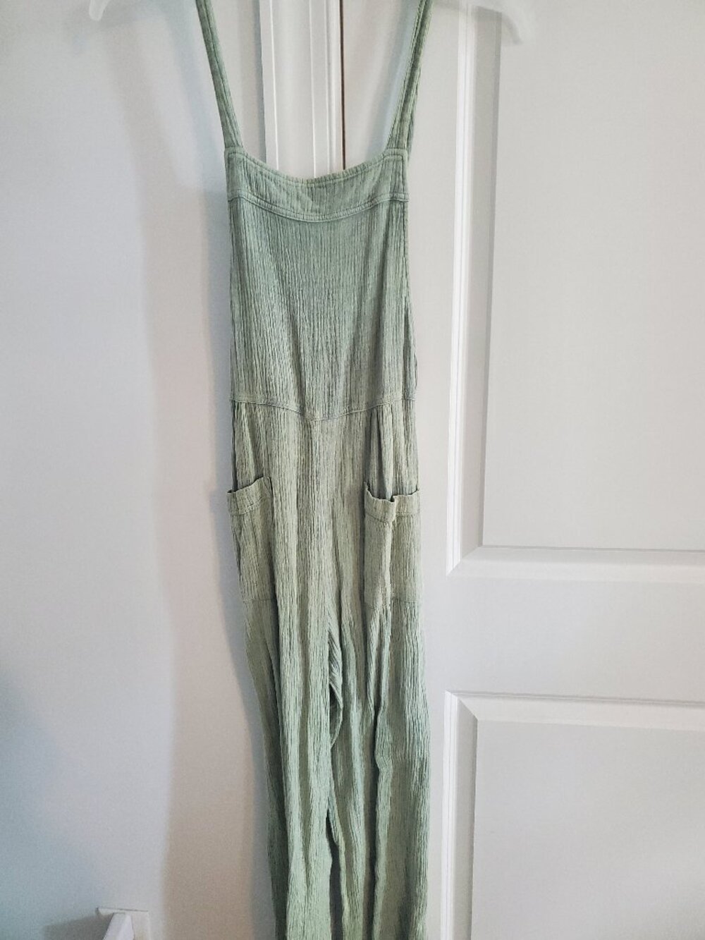 Kori Sage Green Cotton Gauze Jumpsuit M
